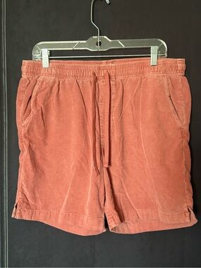 ROWM Men's Corduroy Drawstring Shorts - Rust